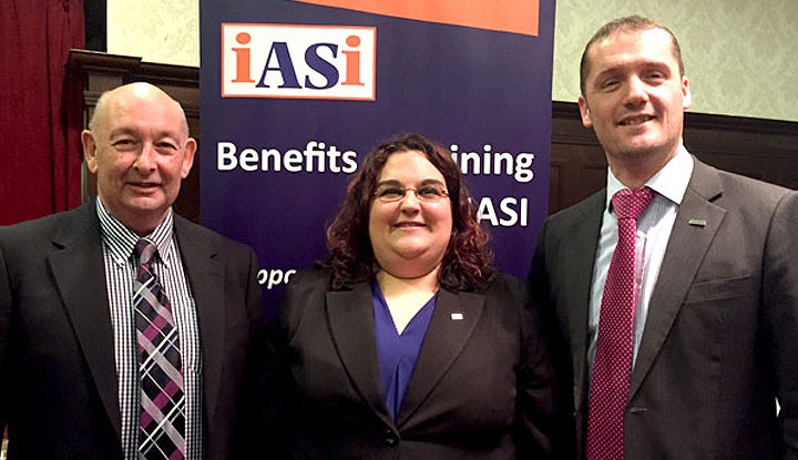 Marc Wynne pictured with Ines Guerra, President of the iASi