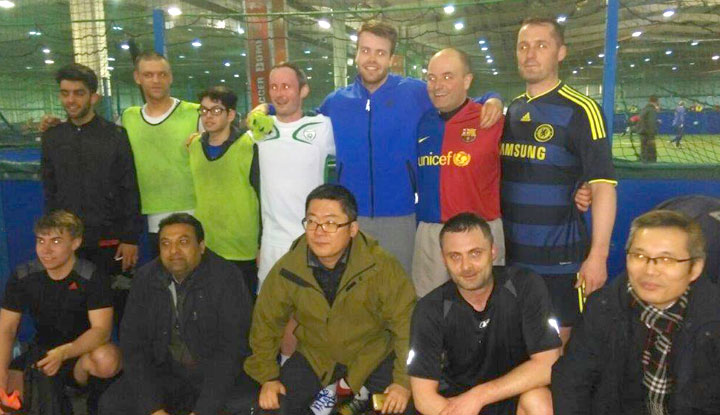 Vision Support Services charity football team